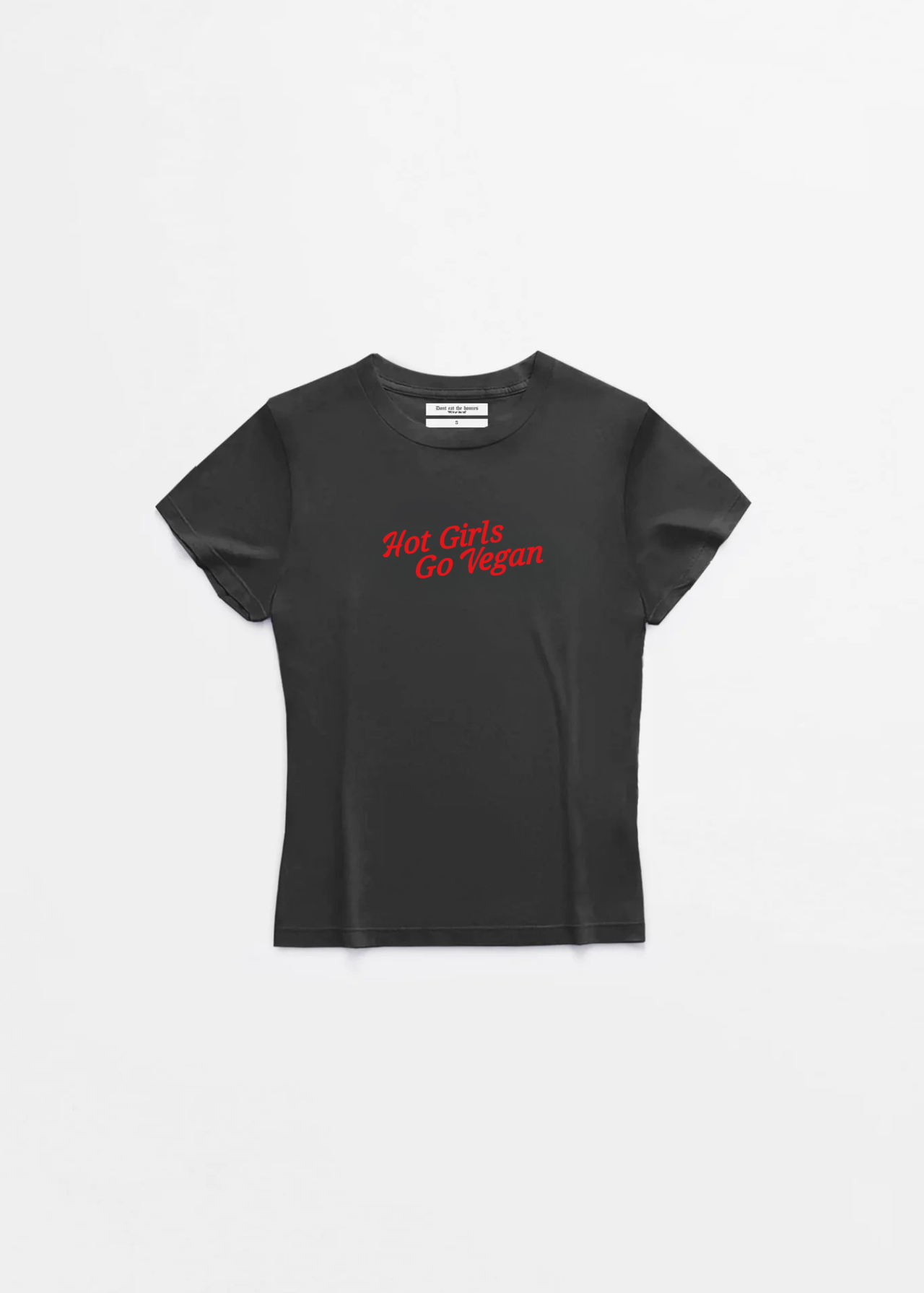 HOT GIRLS GO VEGAN BABY TEE