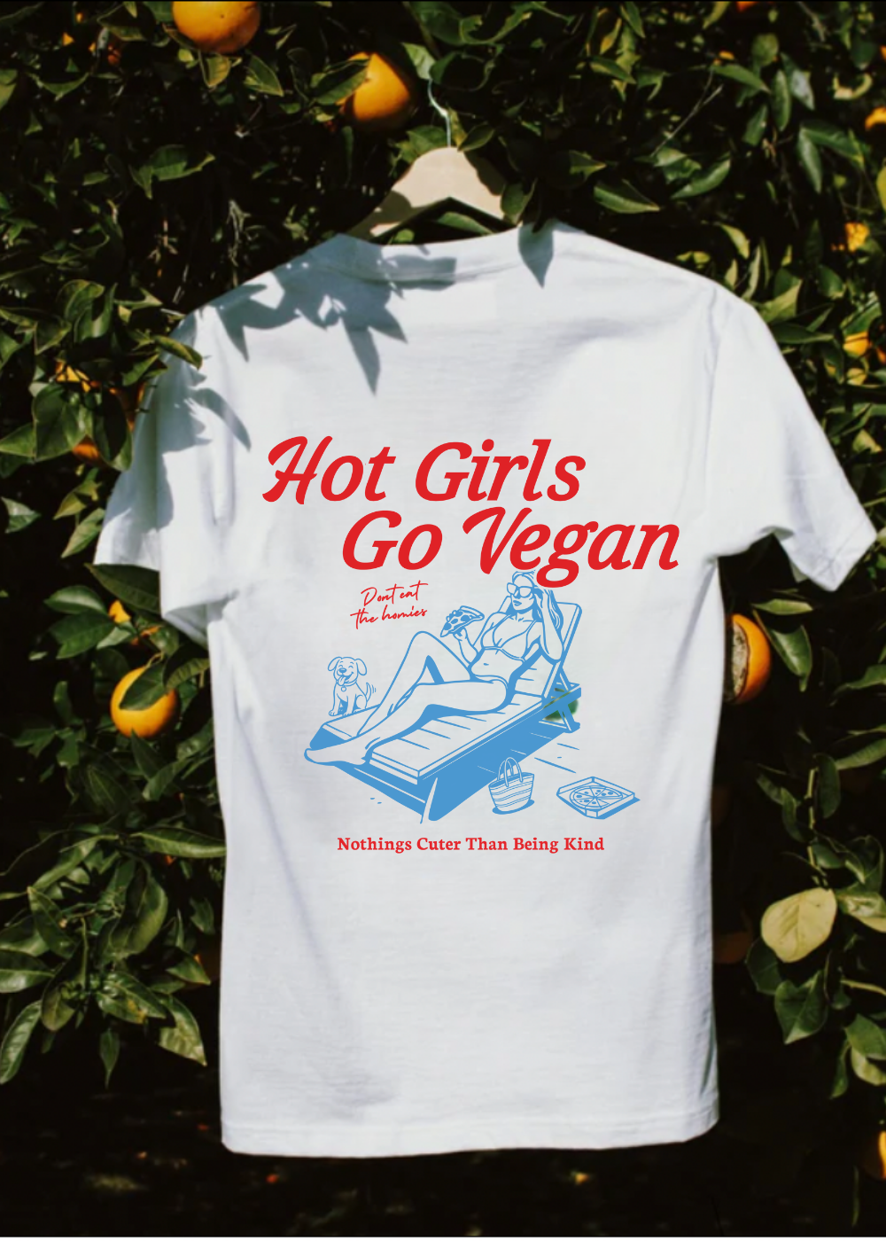 Hot Girls Go Vegan Tee