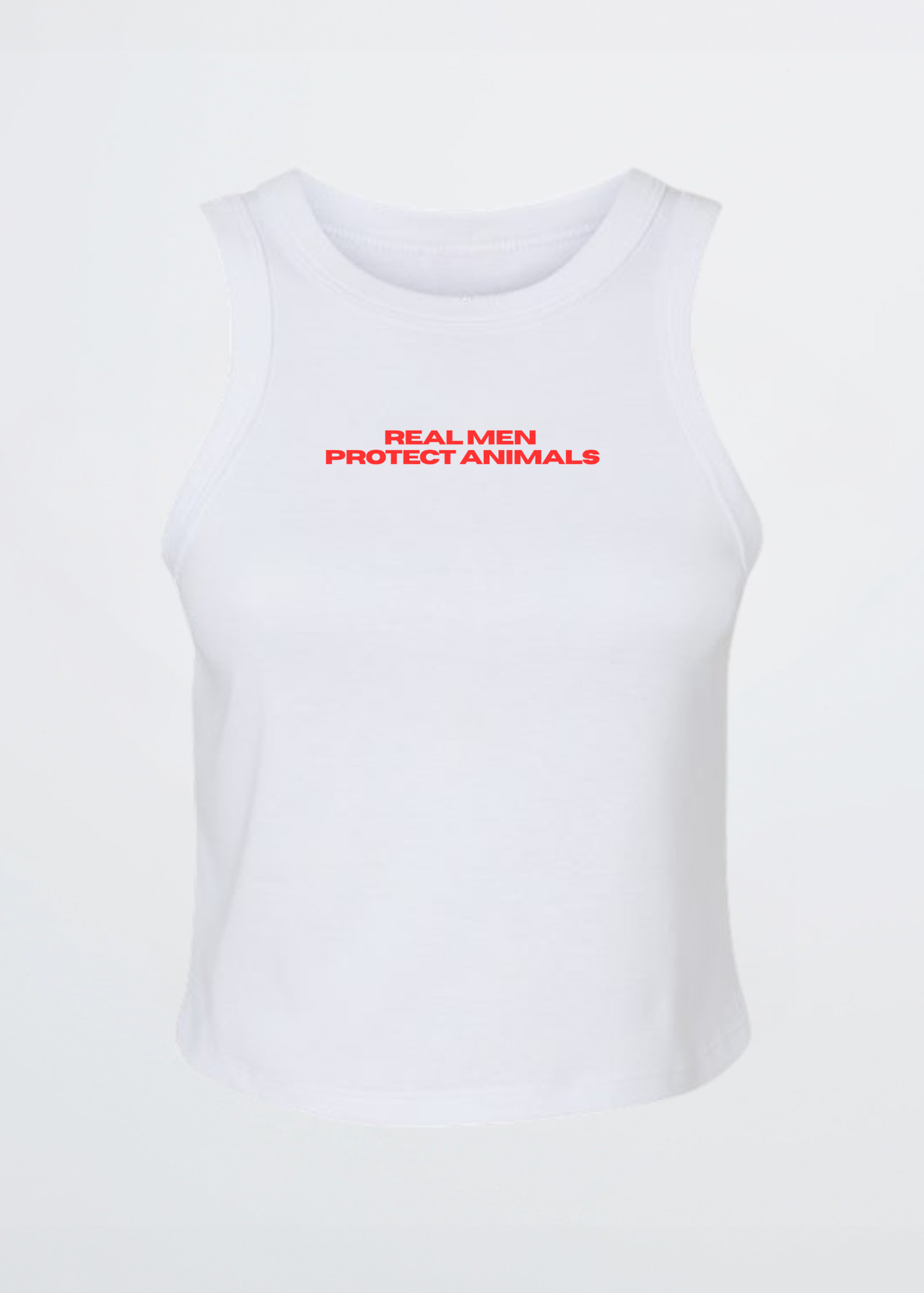 REAL MEN PROTECT ANIMALS TANK TOP