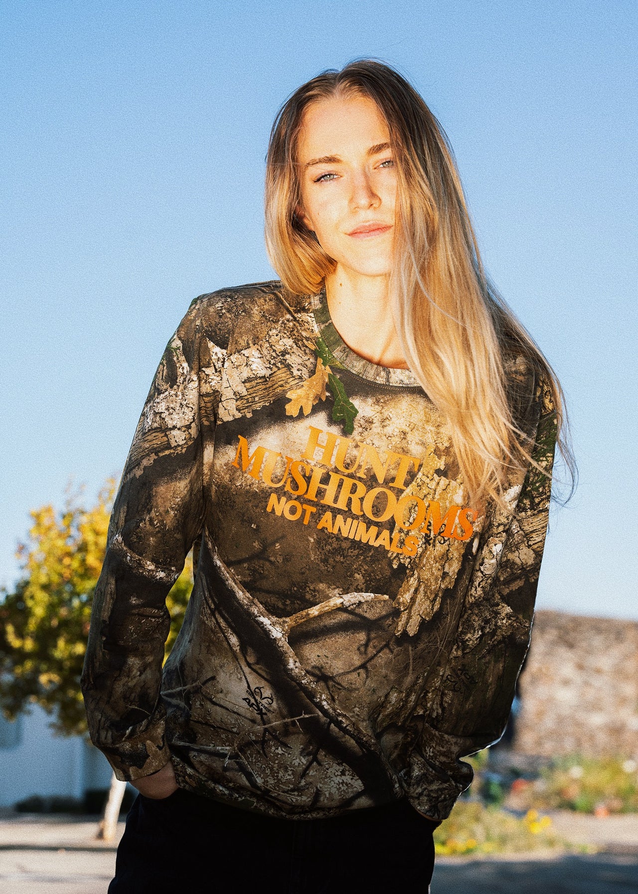 Hunt Mushrooms Not Animals Long Sleeve